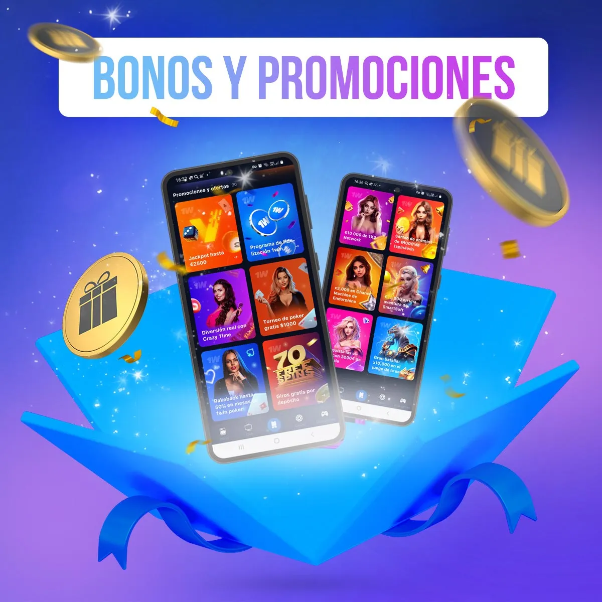 Los mejores bonos y promociones en la aplicación móvil de 1win