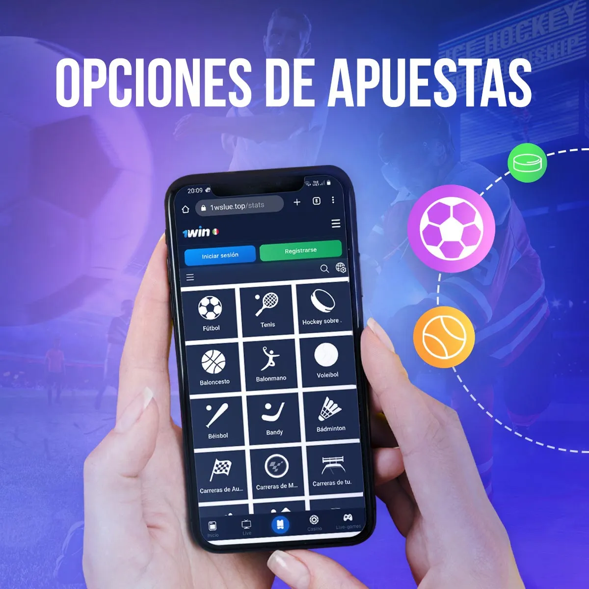 ¿En qué deportes puedo apostar en la aplicación móvil de 1win?