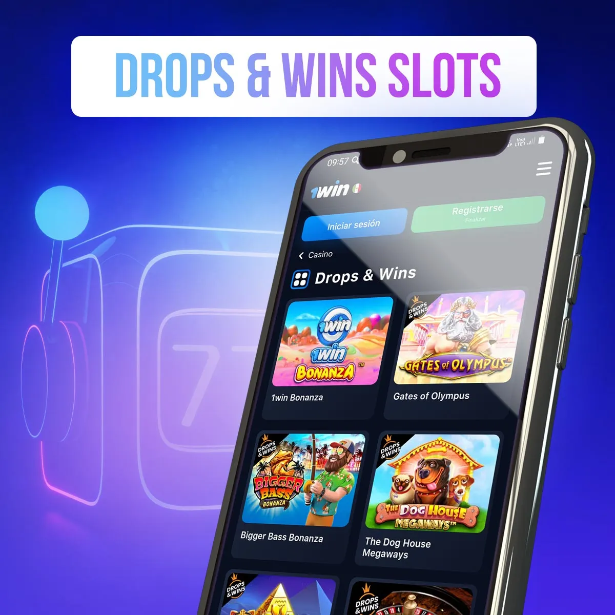 Participa en los sorteos Drops & Wins en la aplicación móvil 1win para android en México