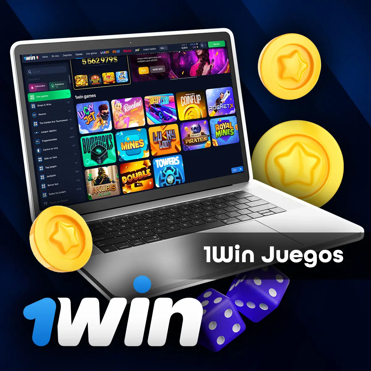 Juegos de casino 1win exclusivos