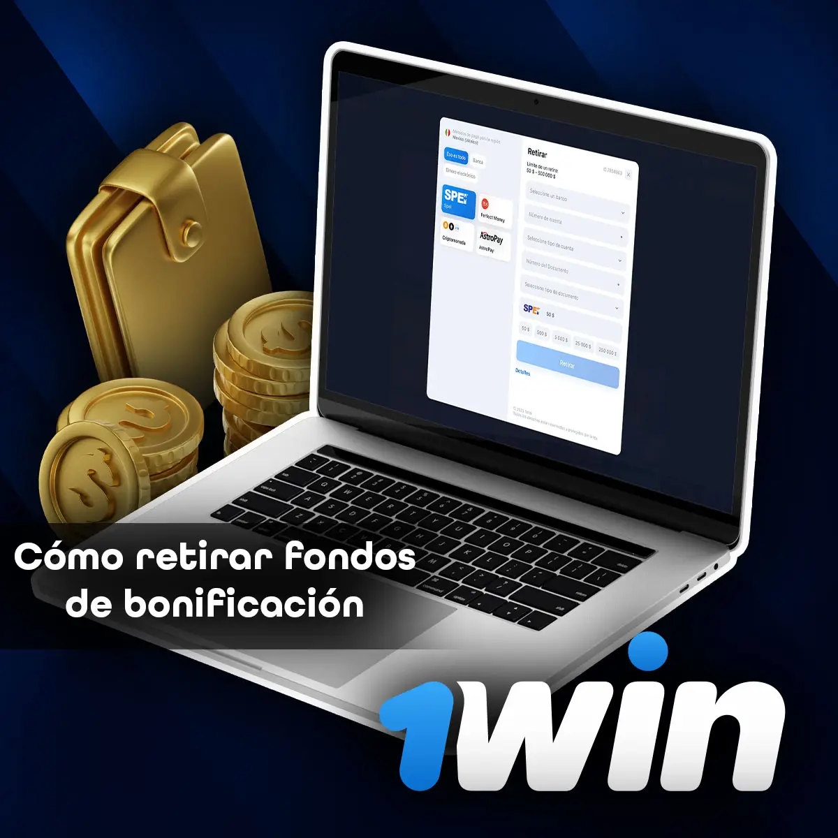 Cómo retirar dinero de la cuenta de juego de 1win guía paso a paso