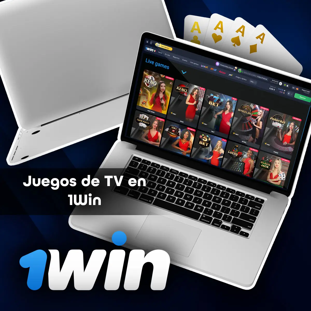 Lista completa de juegos de TV en la aplicación móvil de 1win