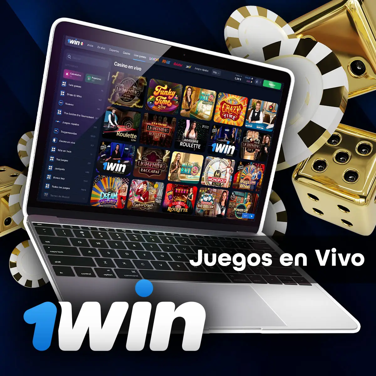 Juegos 1win en vivo en el sitio web de la plataforma
