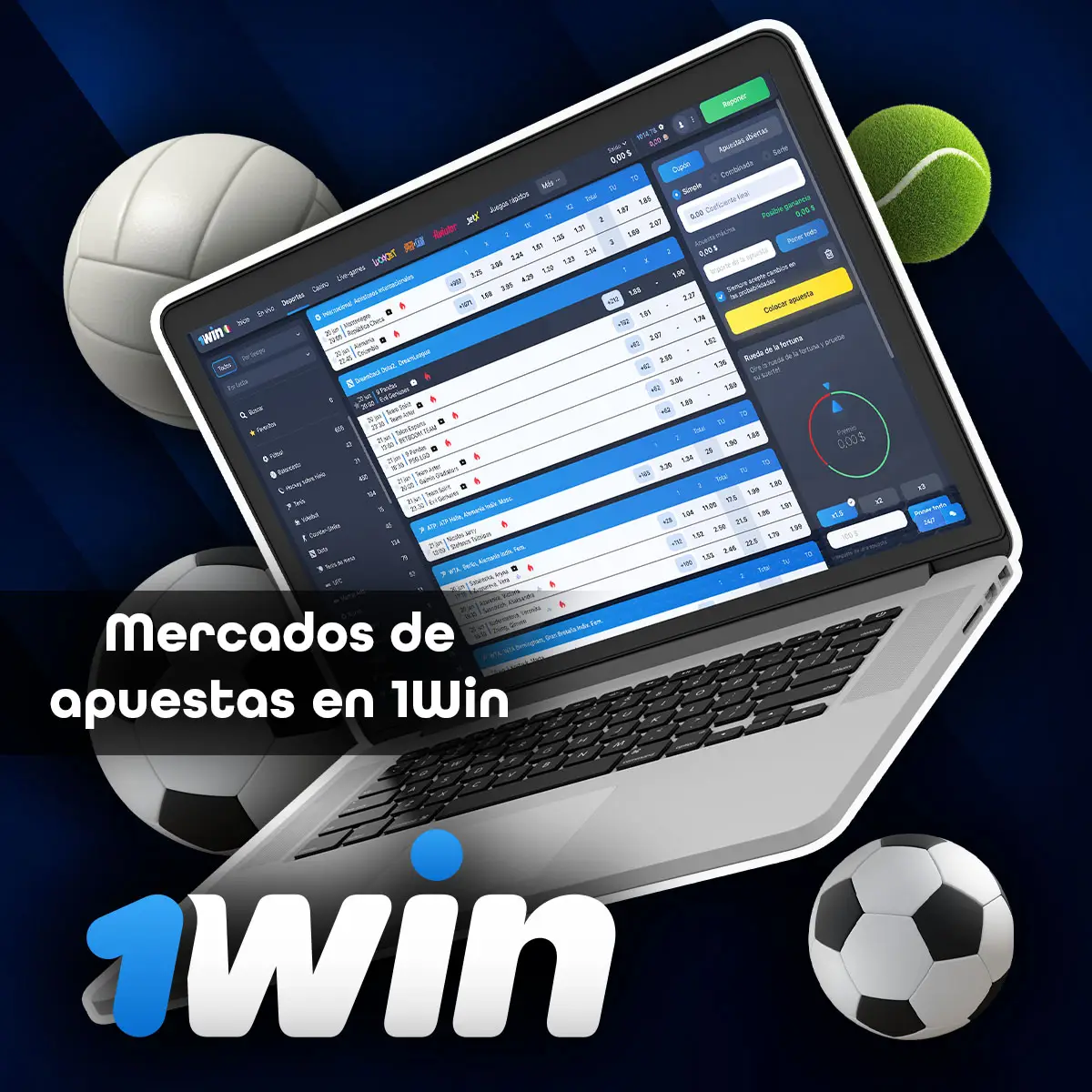 Línea de apuestas en el sitio web oficial de 1Win