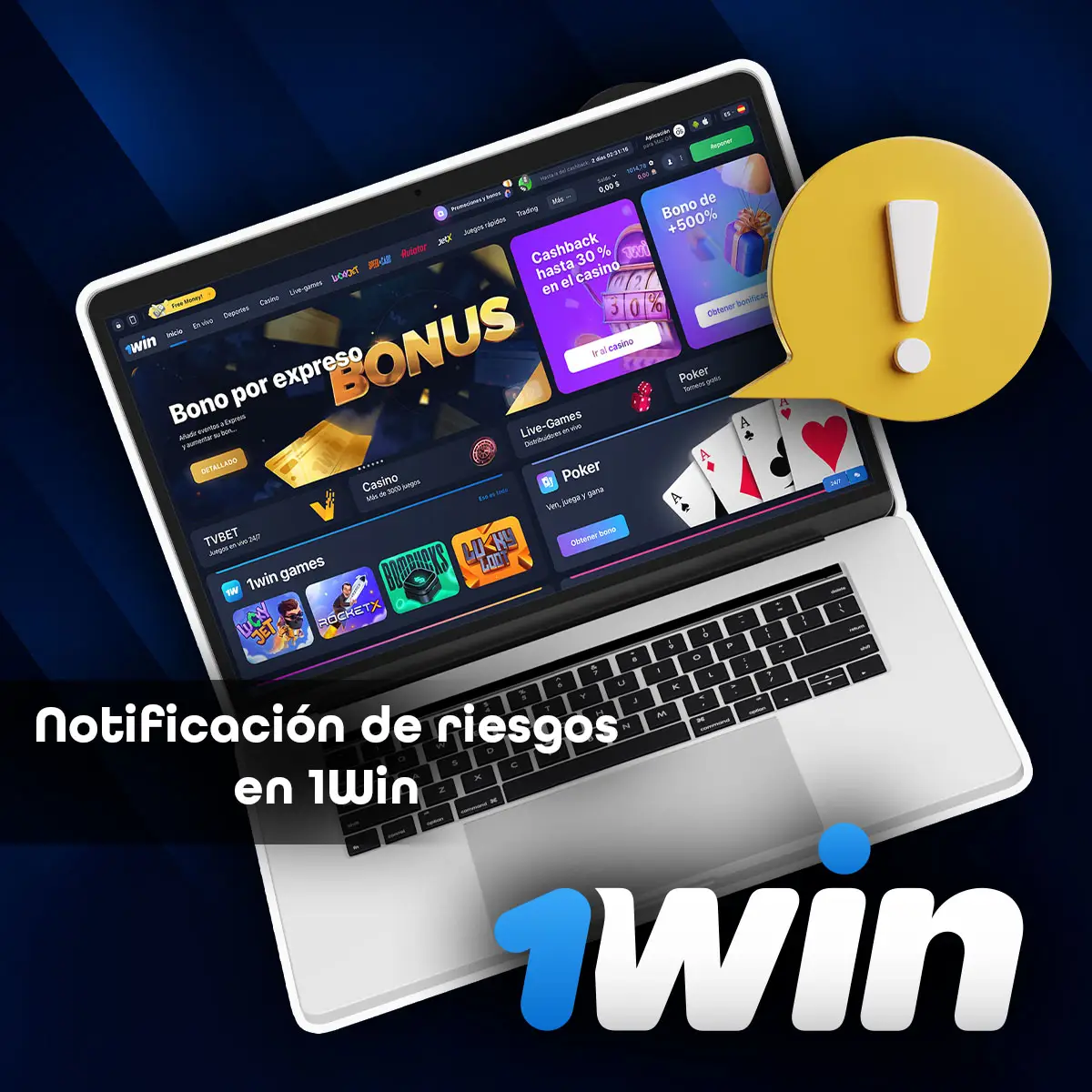 Nota sobre los riesgos asociados a las apuestas deportivas o a los juegos de azar en 1win