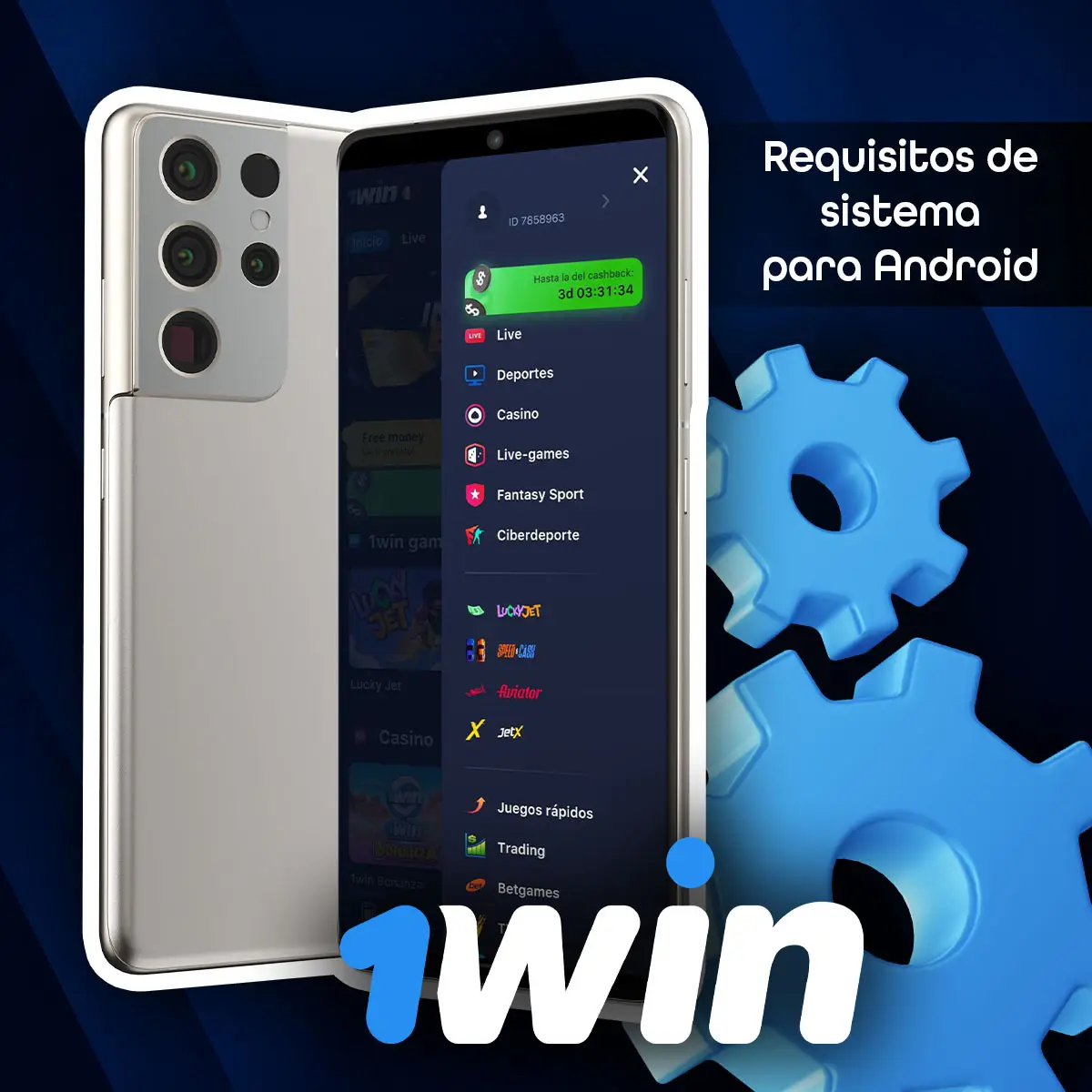 Requisitos del sistema 1win bet app para Android
