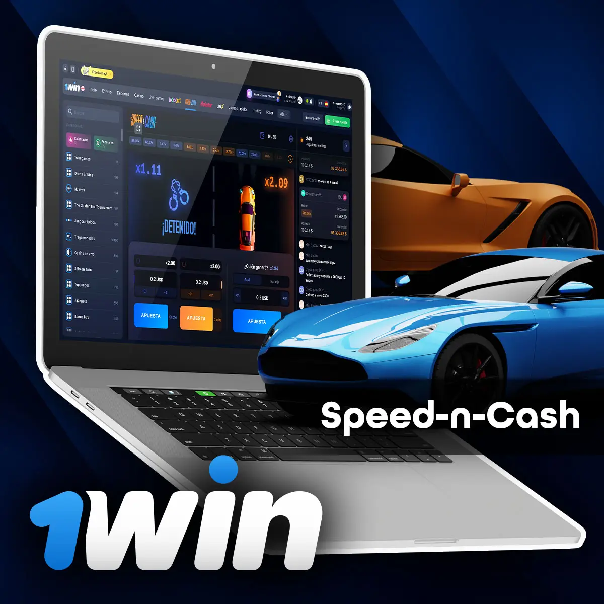 Cómo jugar a Speed-n-Cash en la aplicación móvil 1win