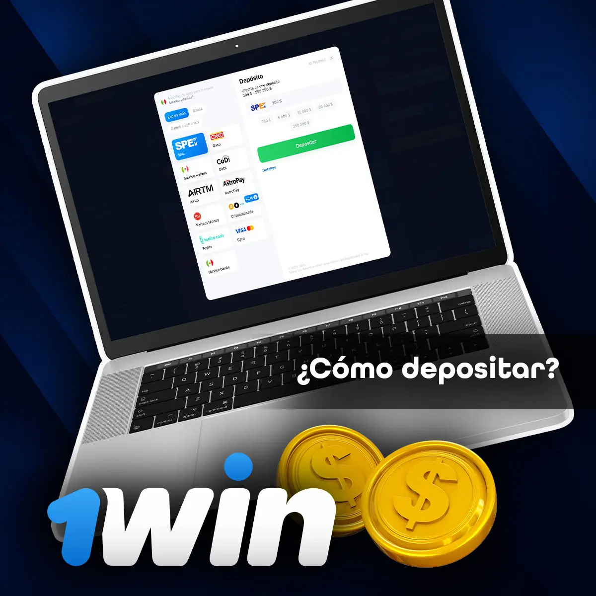 Cómo realizar su primer ingreso en 1win oficial