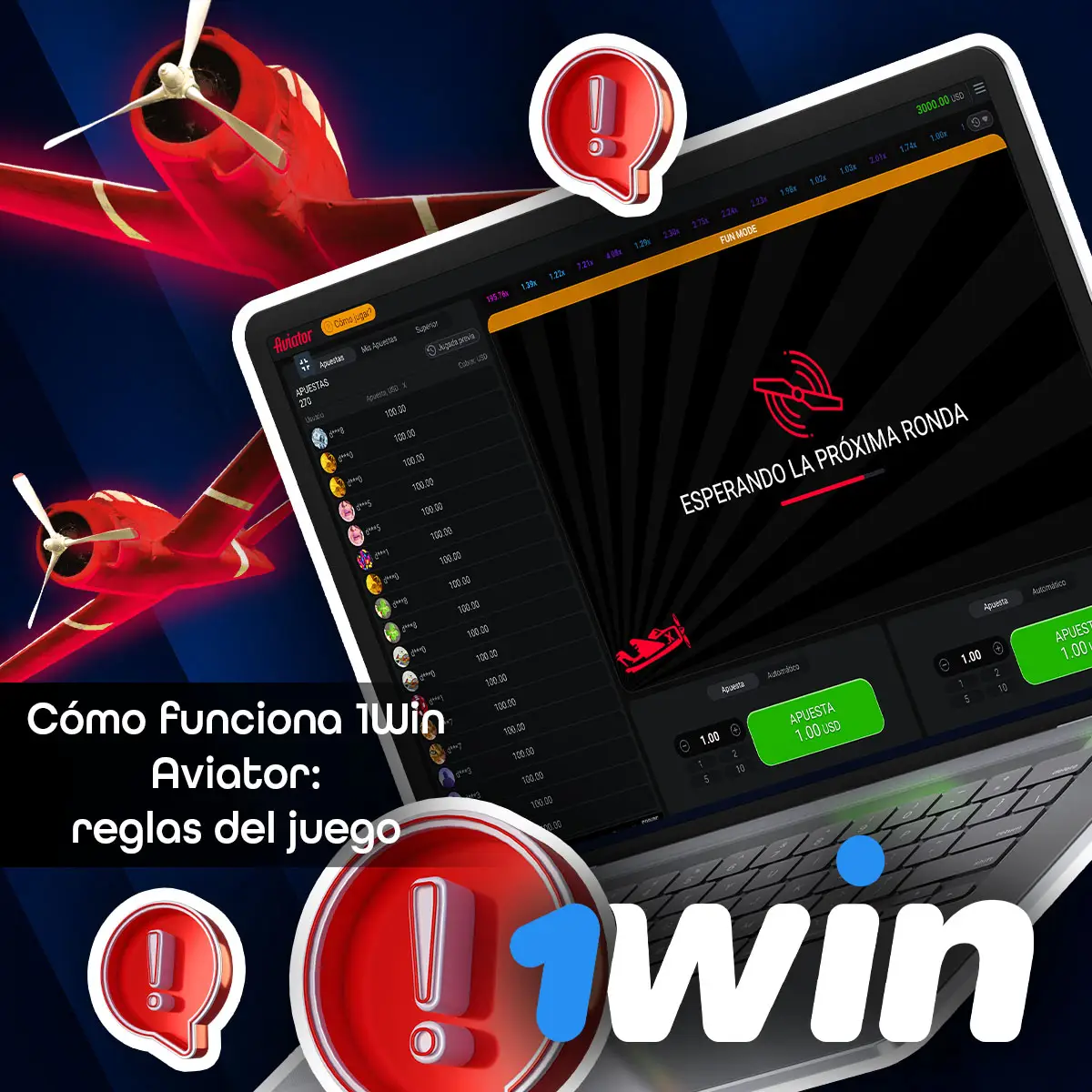 Cómo funciona Aviator game 1Win
