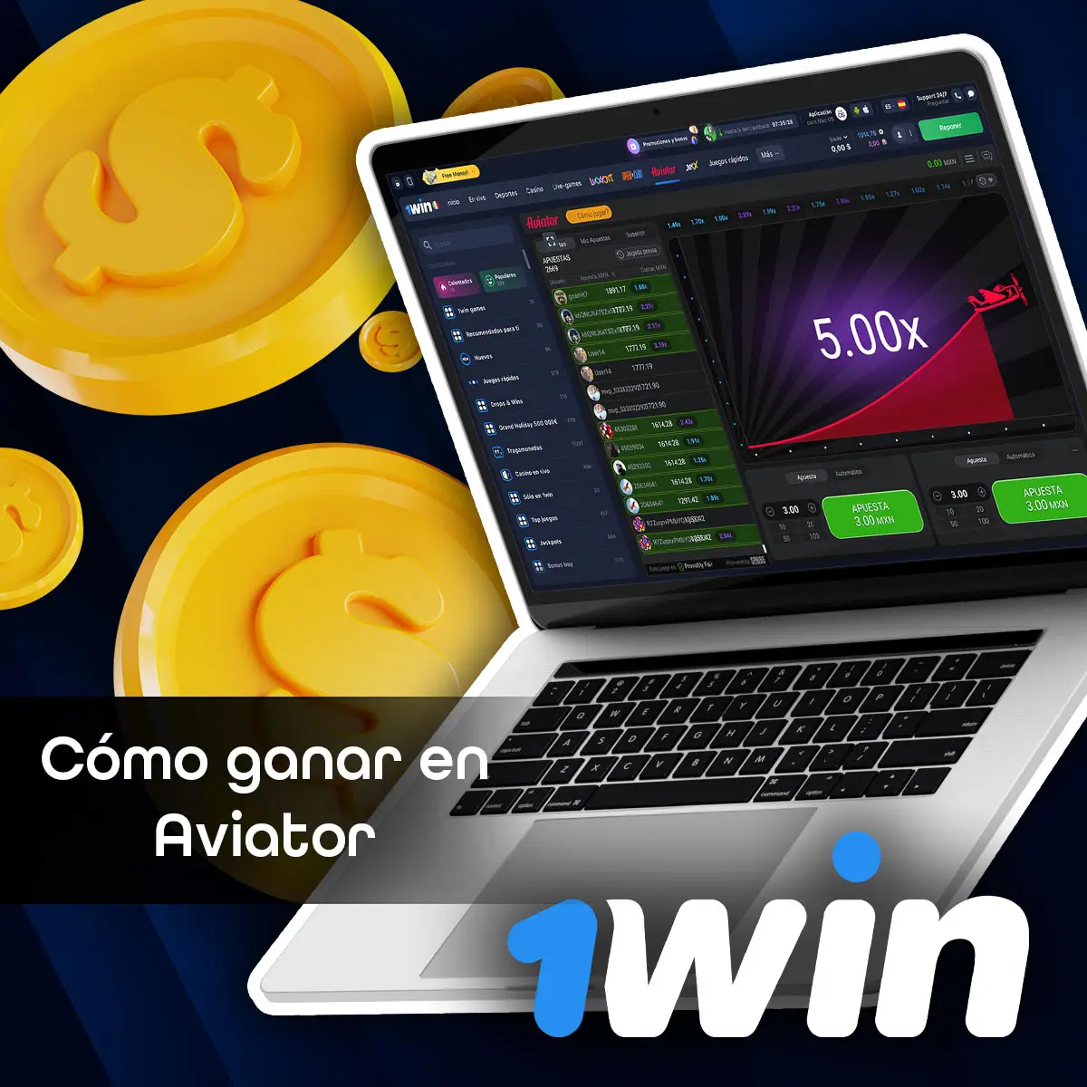 Estrategias en 1 Win Aviator game