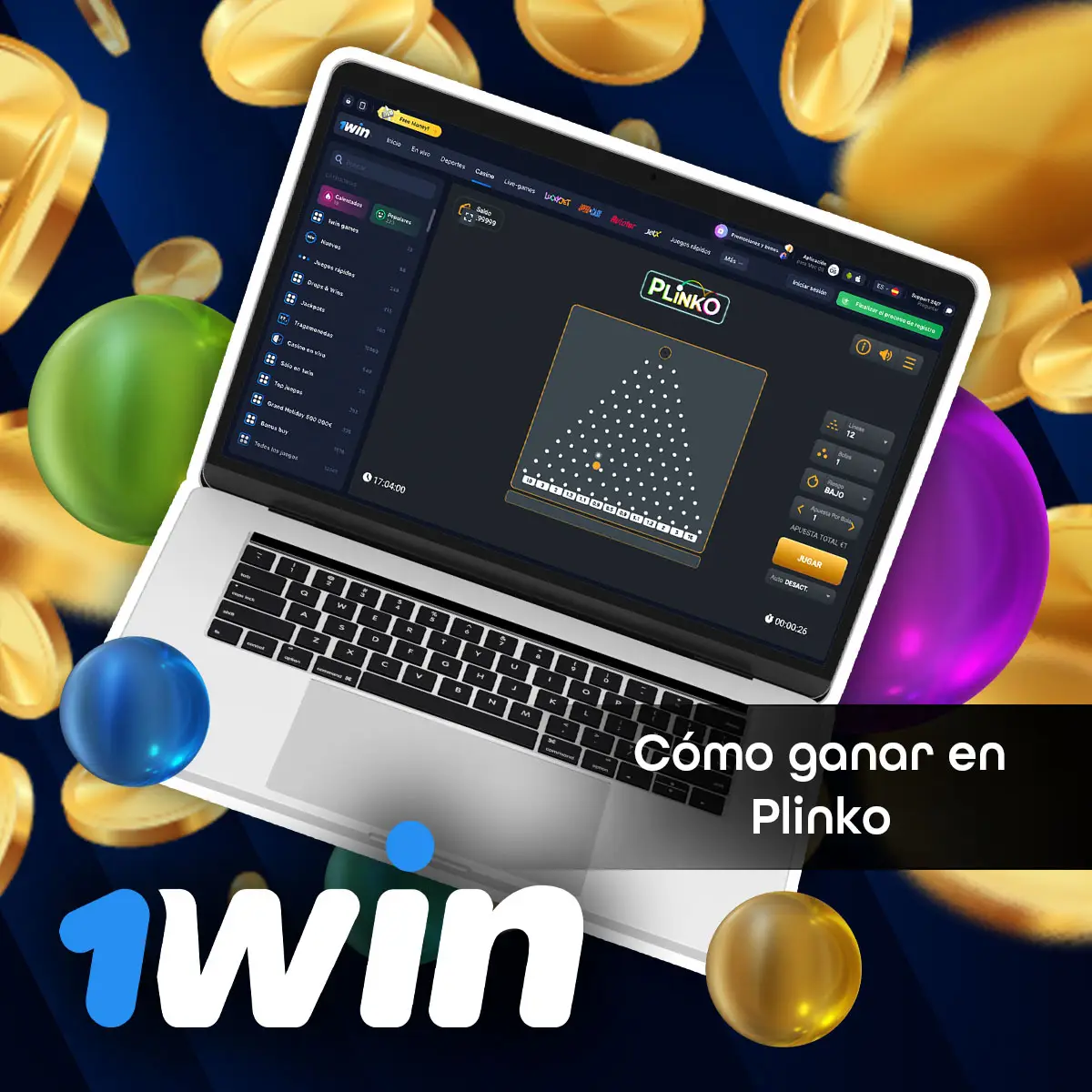 Estrategia ganadora en Plinko