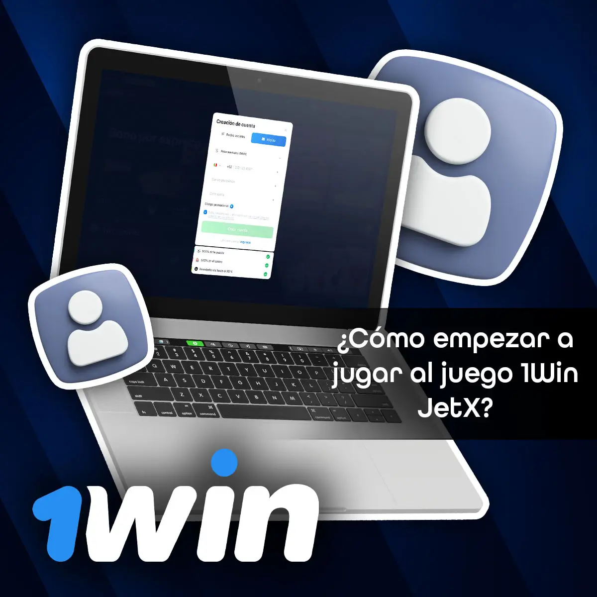 Regístrate en la página oficial de 1Win México y empieza a jugar JetX