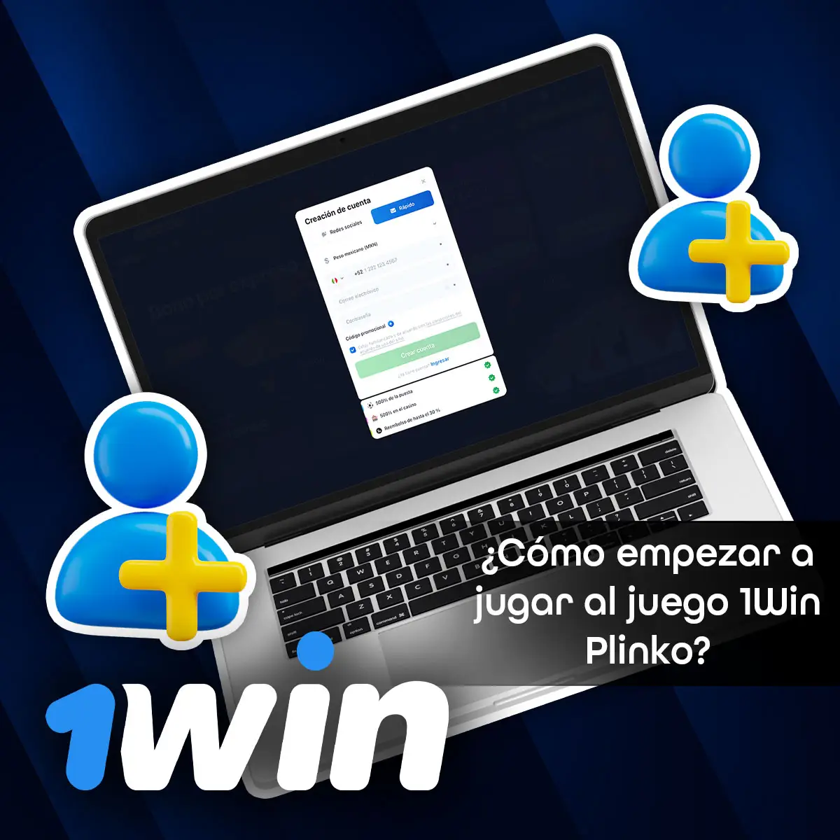 Regístrate en la página oficial de 1Win México y empieza a jugar Plinko