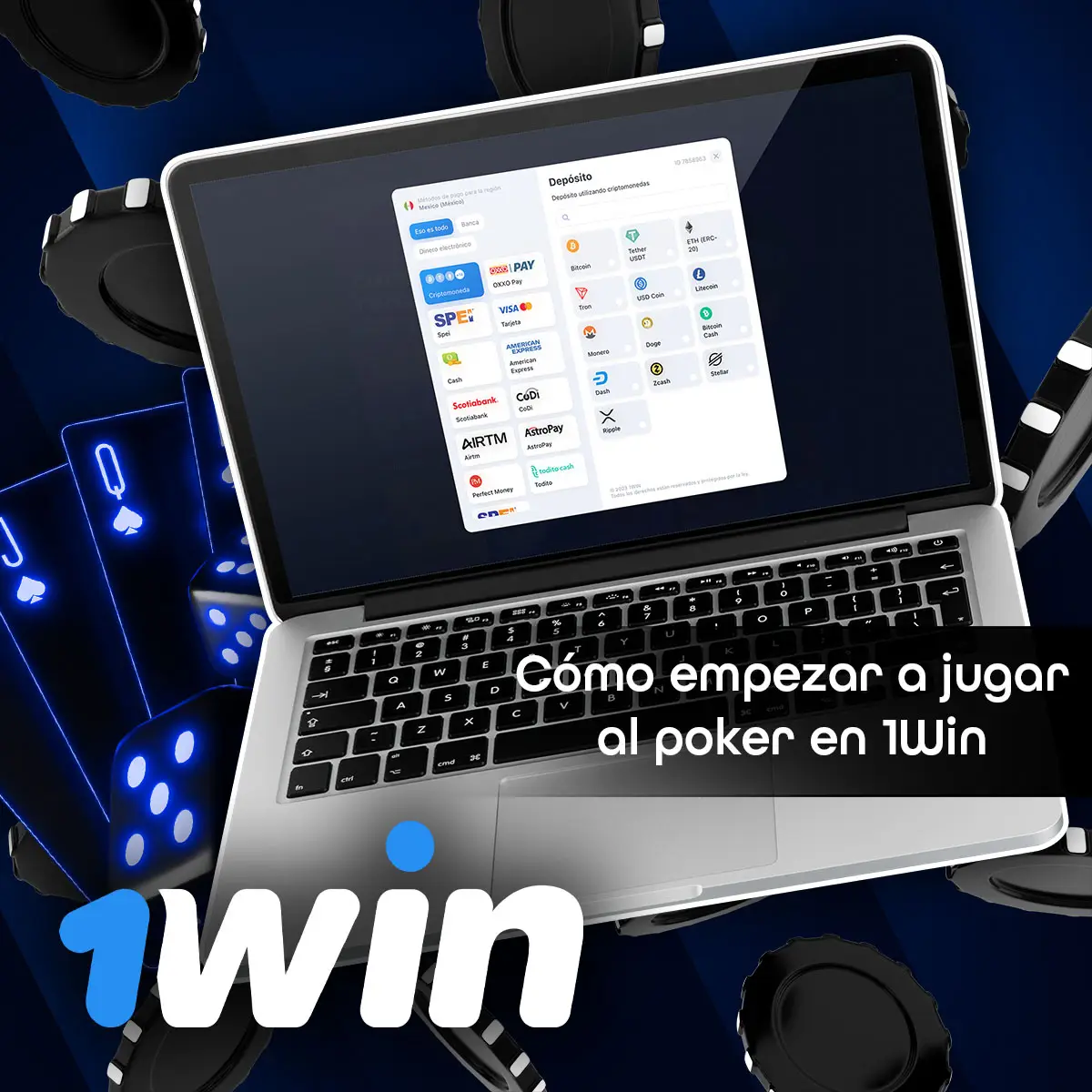 Regístrate en la página oficial de 1Win México y empieza a jugar Poker