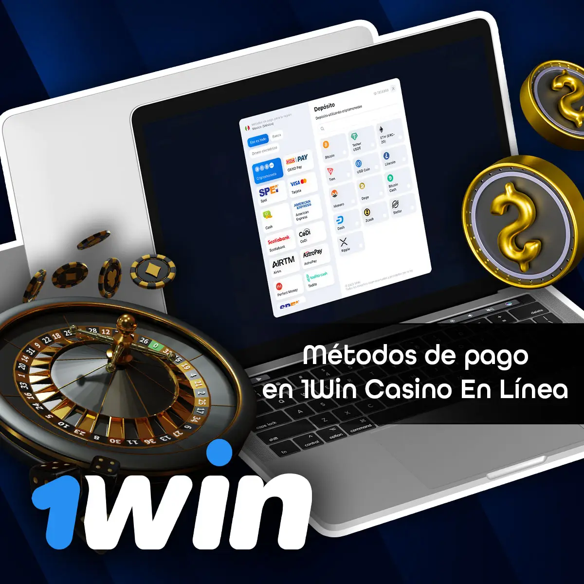 Métodos populares para depositar dinero en una cuenta de juego 1Win en México
