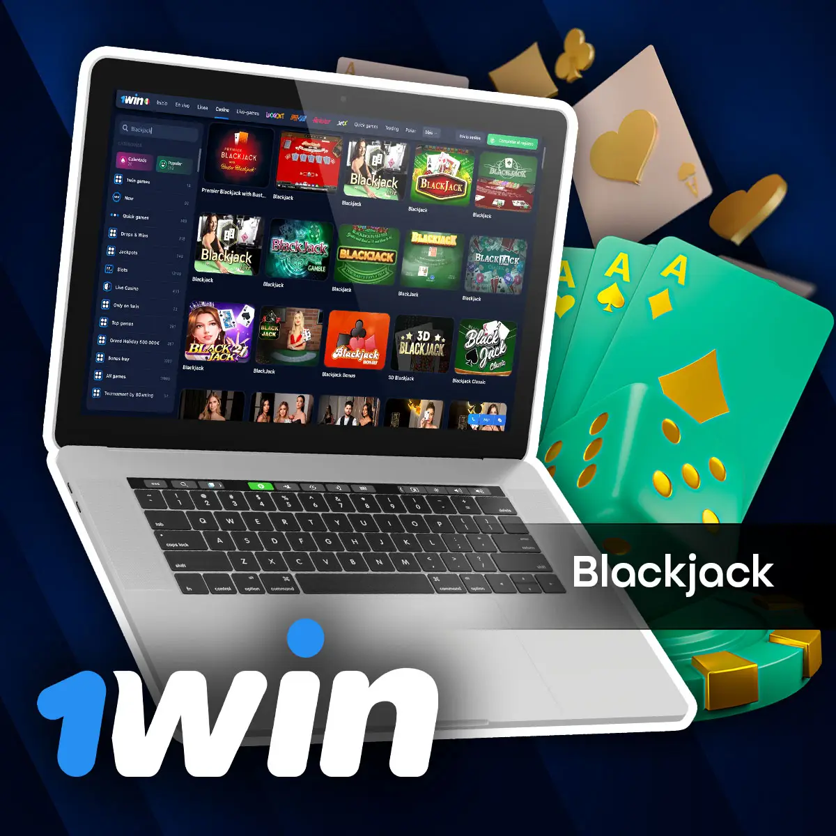 Revisión de los juegos de BlackJack en 1Win México