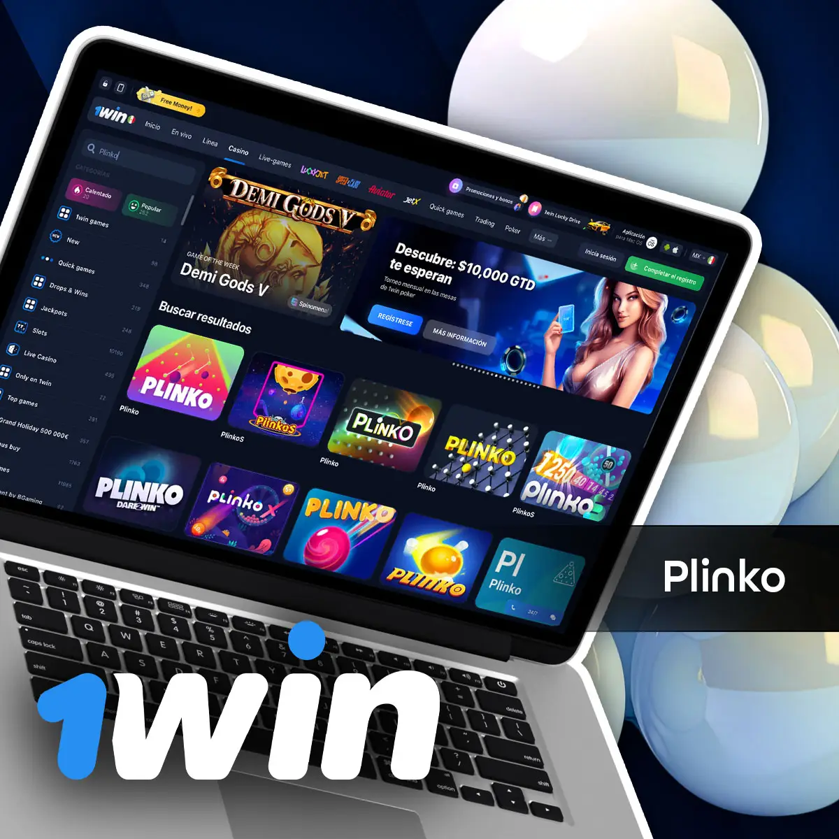 Revisión de los juegos Plinko en 1Win México