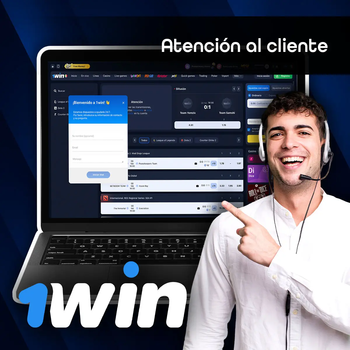¿Cómo funciona la atención al cliente en la plataforma 1Win?
