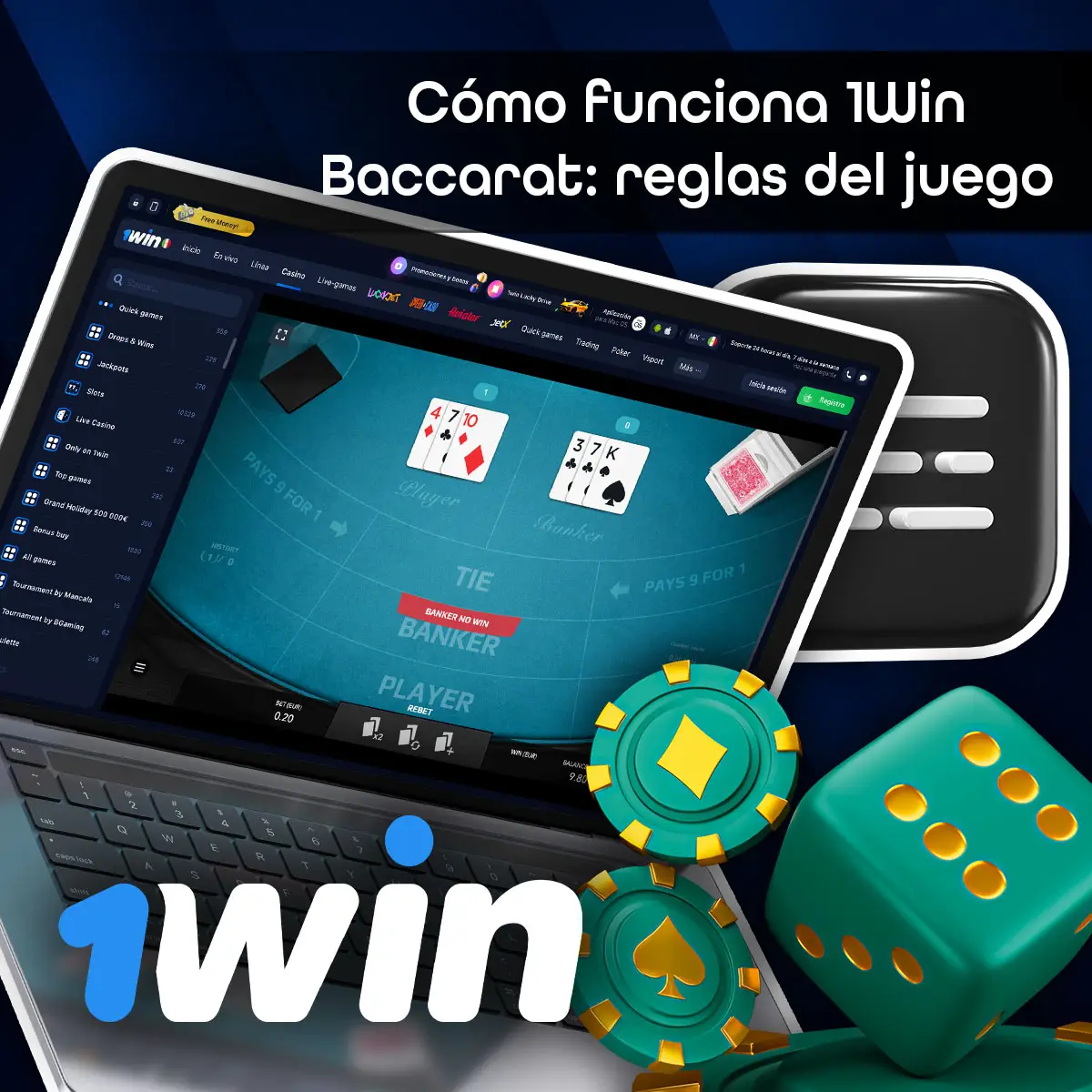 Pasos importantes para aprender a jugar al juego en línea Baccarat 1Win