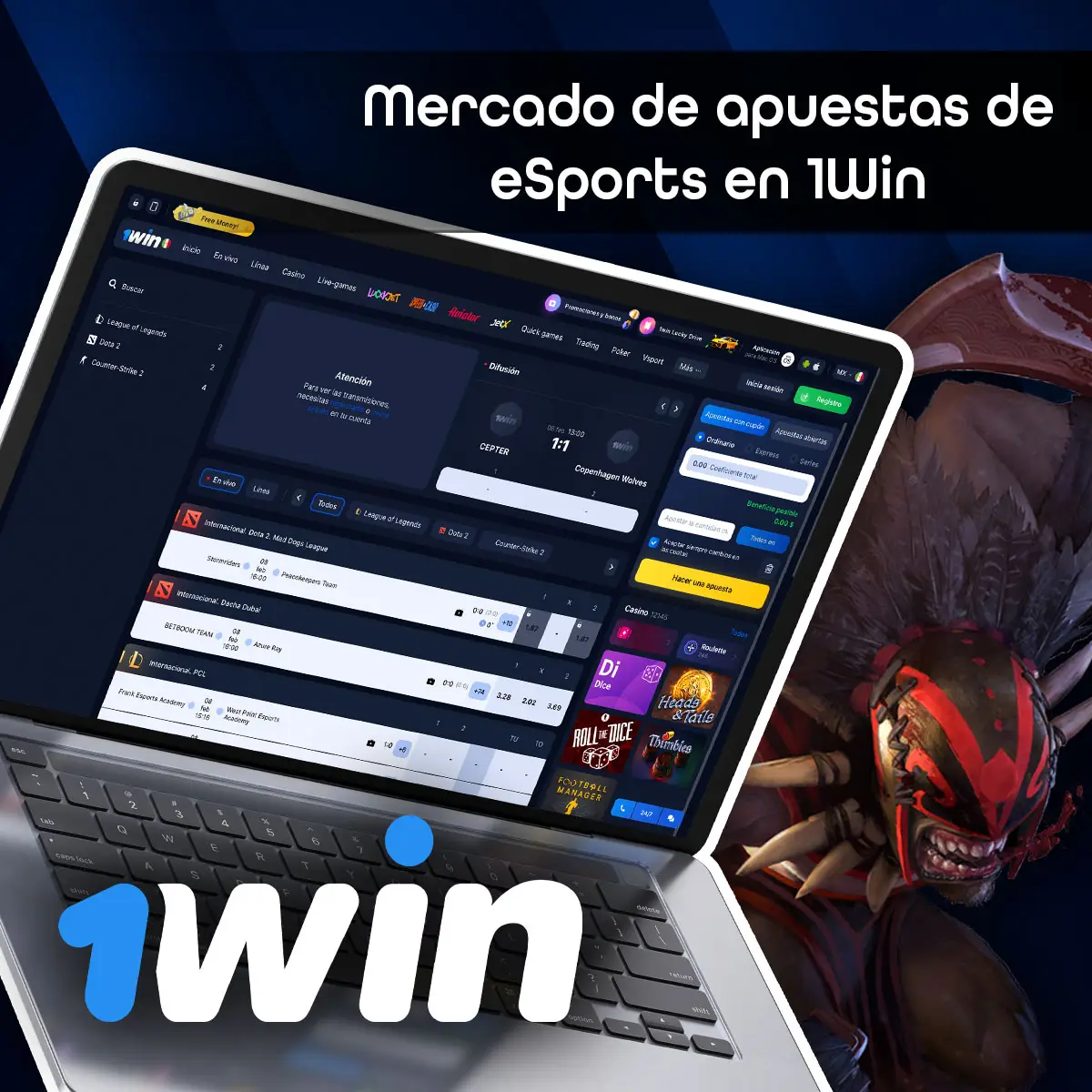 Los mejores eventos y los torneos de eSports más populares en 1Win