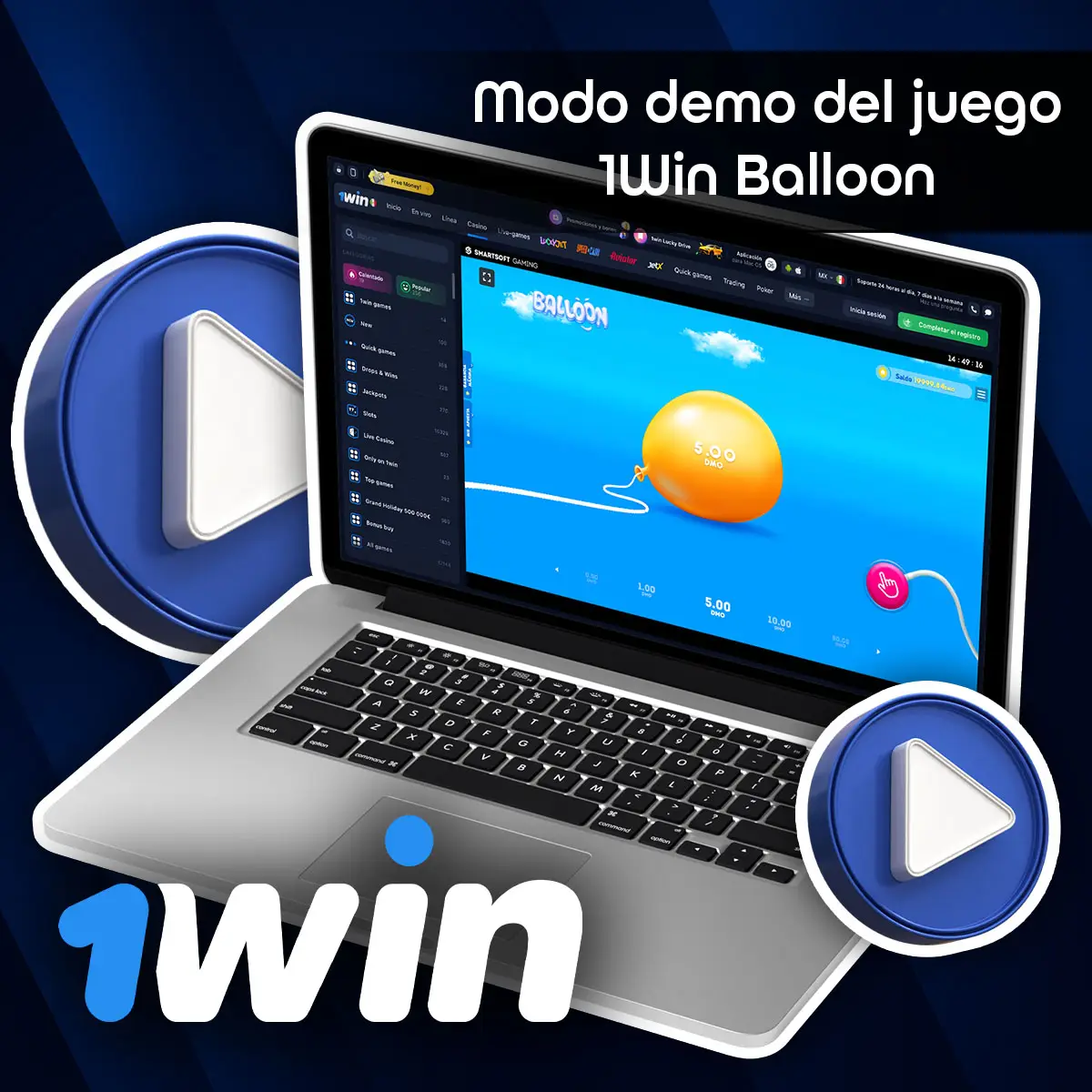 Principio y funciones del juego 1win Balloon