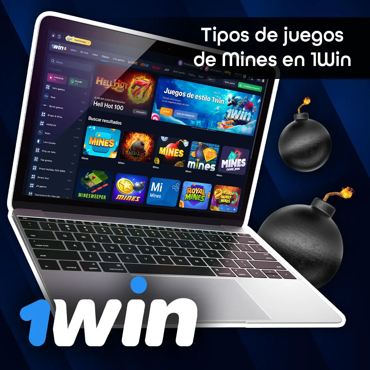 Mines La amplia y variada selección de juegos de 1Win