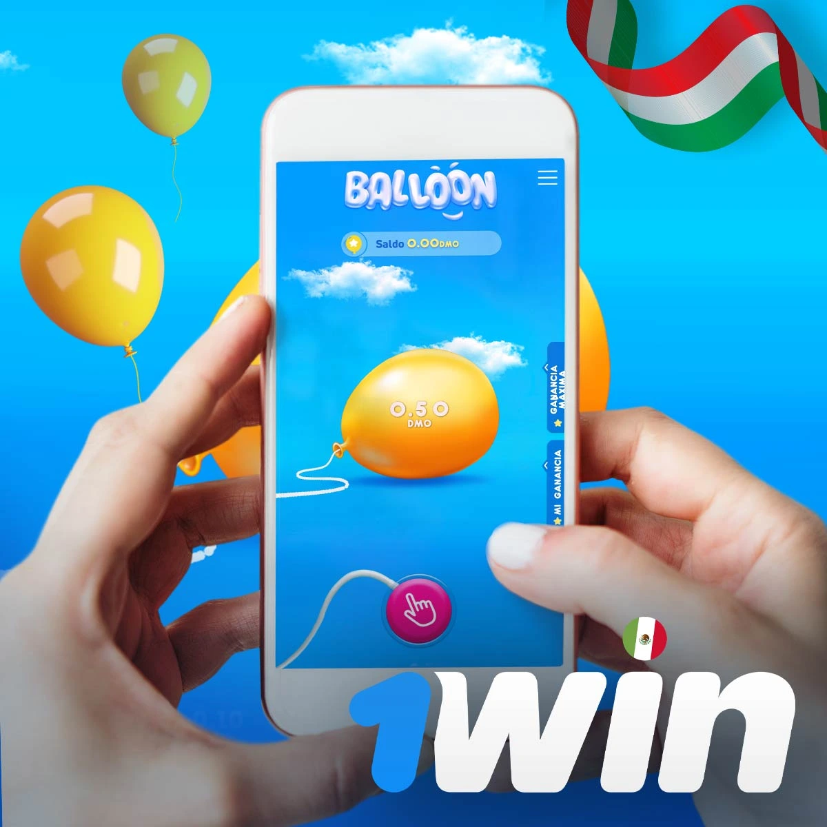 Condiciones del juego en línea Balloon en la plataforma 1win Mexico