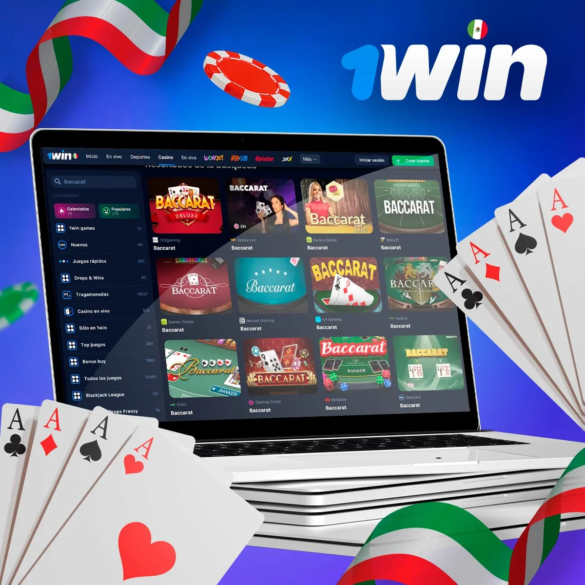 Más información sobre cómo jugar al baccarat en 1win