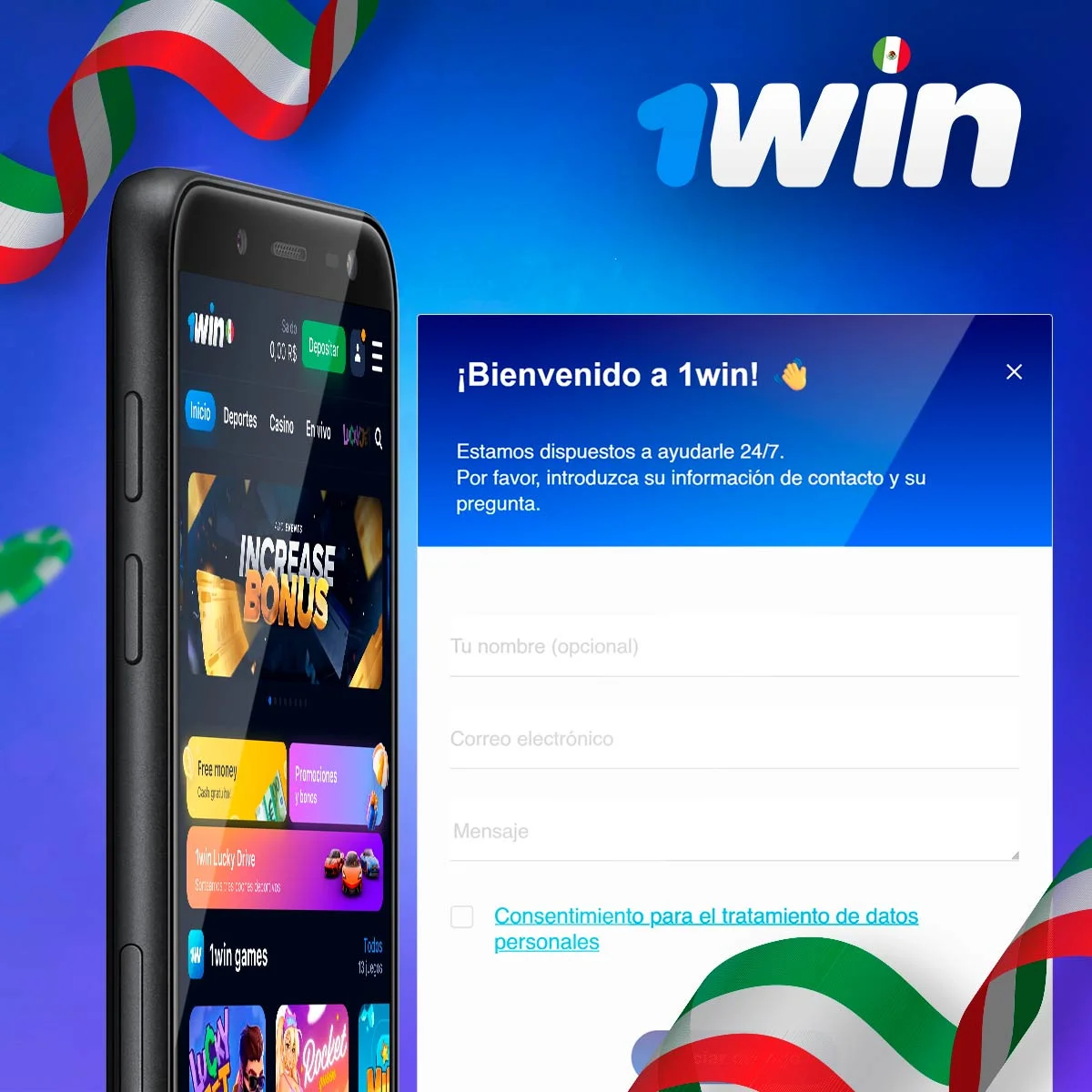 Atención al cliente en 1win México