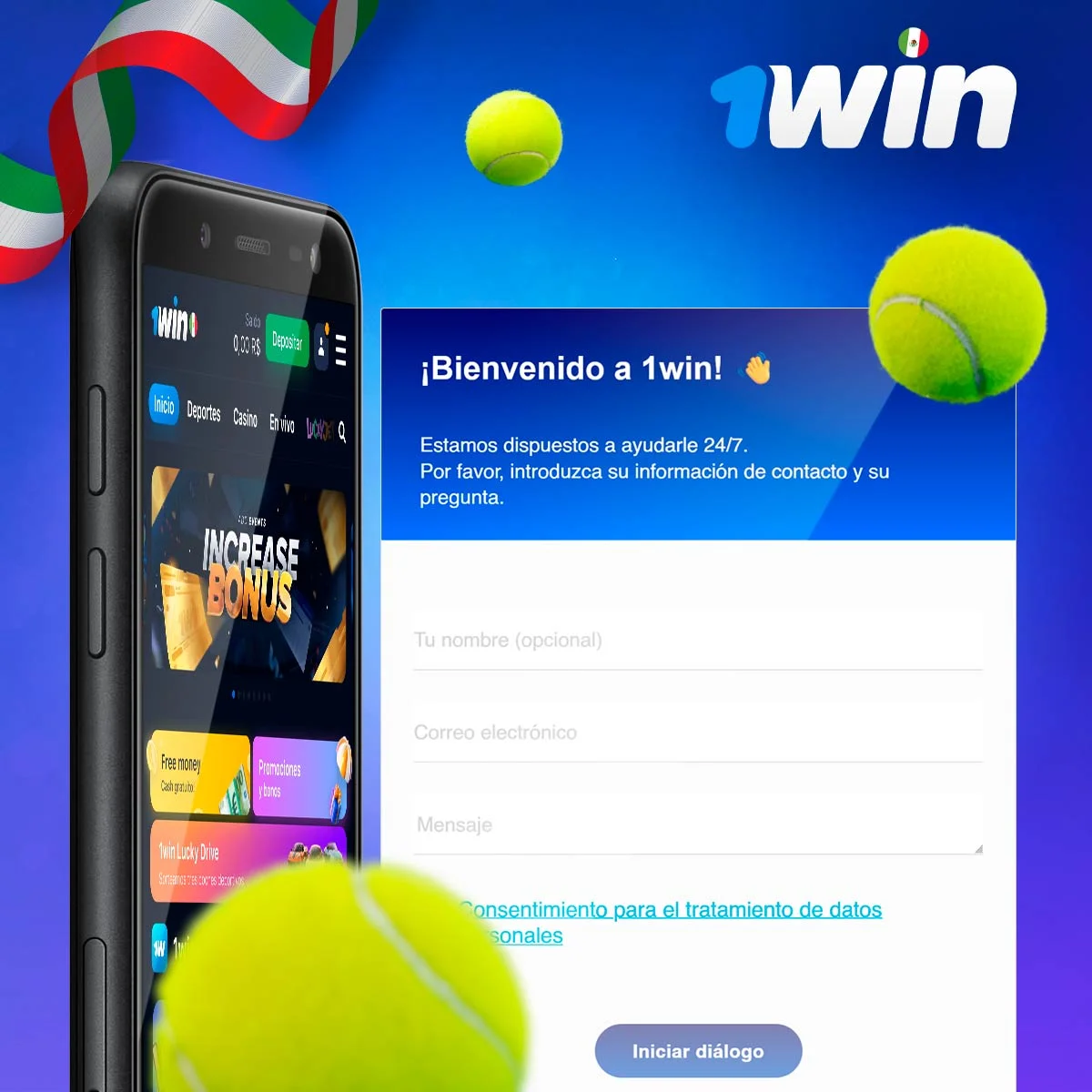 El servicio de atención al cliente en 1Win está disponible 24/7