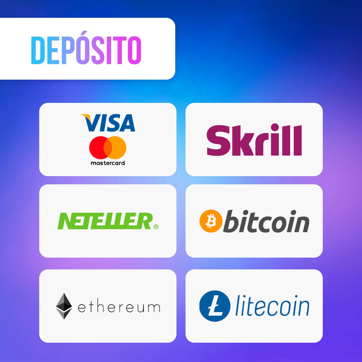 Todos los métodos de depósito disponibles en 1win México
